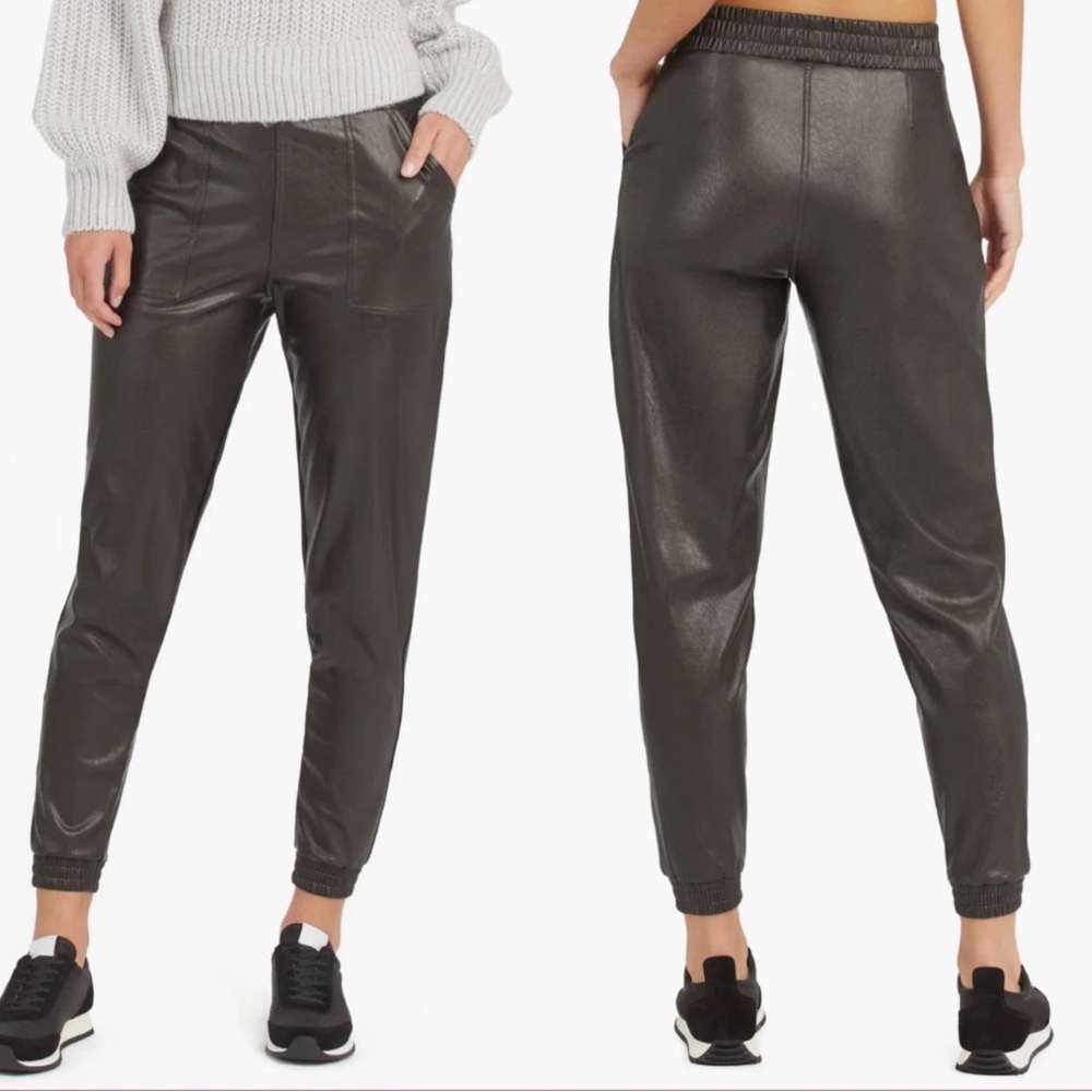 Spanx Faux Leather Joggers
